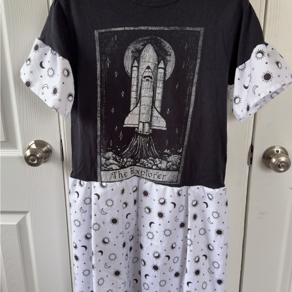 Black and White Space Shuttle Dress